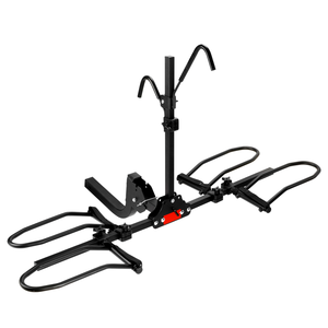 Fabricant 150lbs pliable inclinable vers le bas E Bike attelage plate-forme style 2-Bike Rack pour voiture camion SUV minivan remorque - Product Image 1