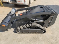 Tondeuse à chenilles télécommandée 4 temps, débroussailleuse multifonctionnelle DIY 7500W pour l'aménagement paysager et le développement terrestre, certifiée CE