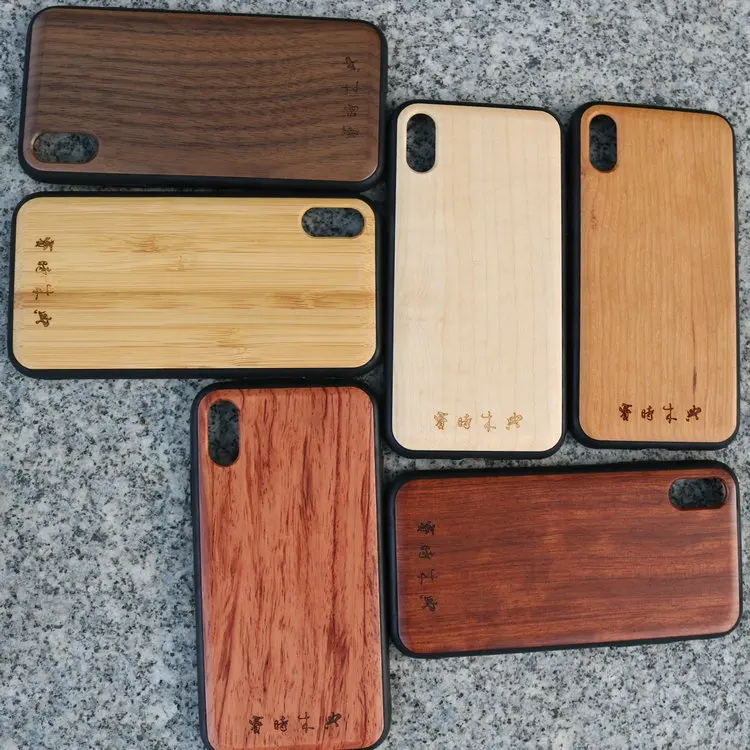 New Natural Blank Wooden Cell Phone Case Mobile Phone Accessories Smartphone Wood Case