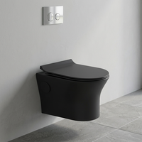 WC intelligent européen mural avec bidet intégré, réservoir dissimulé, cuvette en céramique, sanitaires