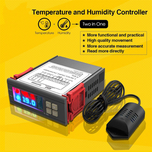 Thermostat numérique SHT2000, contrôleur de température et d'humidité, matériau ABS, capteur NTC, OEM personnalisable, congélateurs, 220VAC, gris, 1 an - Product Image 6