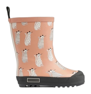 Kinder-Gummistiefel Tuscany Rose, niedliches Katzenmuster, thermisch, wasserdicht, verschleißfest, warmes Futter, rutschfest, bequem, mit Zuglasche - Product Image 3