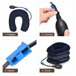 Inflatable Cervical Traction Device Portable Home <b>Neck</b> Stretcher <b>Neck</b> Support <b>Brace</b> <b>for</b> Cervical Spine Care <b>Posture</b> Correction - Product Image 4
