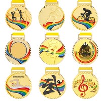 Medallas de Metal Personalizadas para Deportes Infantiles: Maratón, Patinaje sobre Ruedas, Baloncesto, Bádminton