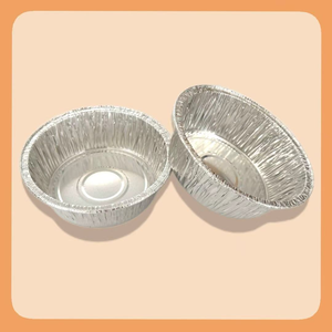 Contenant alimentaire jetable écologique <span class=keywords><strong>en</strong></span> <span class=keywords><strong>aluminium</strong></span> et PVC, bol à riz 130 ml, rond, pour emporter - Product Image 6