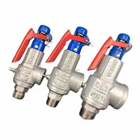 Vanne de sécurité filetée à levage complet à ressort DN15 DN65, filetage externe/intérieur pour la vapeur, l'air, l'eau, le gaz, pour le soulagement de la pression