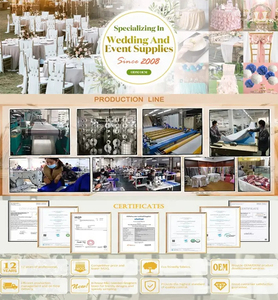 ผ้าคลุมเก้าอี้แต่งจีบผ้าสแปนเด็กซ์ตกแต่งงานเลี้ยงงานแต่งงาน