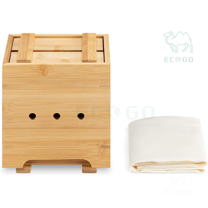 Kit de fabrication de tofu en bambou moule à tofu pour la fabrication de tofu frais fait maison kit de fabrication 100% matériau naturel - Product Image 1