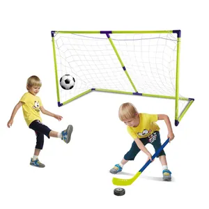 Lustiges 2-in-1-Outdoor-Sport-Football-Tor-Eishockeyspielzeug für Kinder