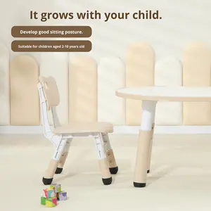 Table réglable en hauteur en plastique de style coréen pour enfants, bureau de dessin pour bébé, éducation précoce, lecture, multifonction - Product Image 5