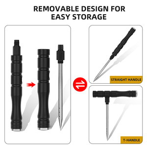 Strumenti multifunzionali per martelli da pesca in alluminio/acciaio inossidabile per pugnalare aghi di pesce in lega di alluminio resistente per pesci - Product Image 5