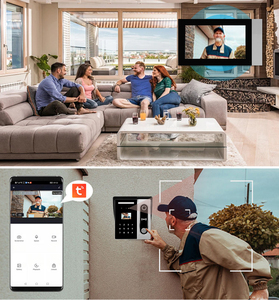 4 חוט אנלוגי וידאו דלת טלפון זיהוי <span class=keywords><strong>intercom</strong></span> 2.4g tuya <span class=keywords><strong>intercom</strong></span> טביעת אצבע vdp - Product Image 3