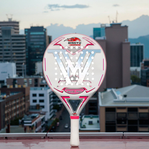 Теннисные ракетки QINGYU Customized 12K Teardrop Diamond для падела с накладкой Overgrip для падел-спорта - Product Image 1