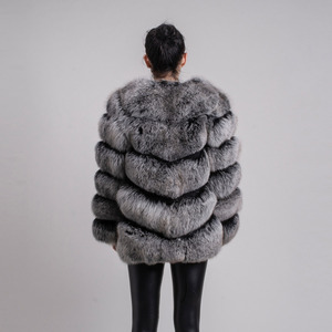 Casaco de Inverno Feminino de Alta Qualidade em Pele de Raposa Natural Real YY8066 - Product Image 3