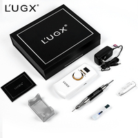 LUGX - Machine à ongles électrique portable professionnelle puissante 30000 tr/min, polisseuse à ongles, outil à ongles rechargeable en acrylique, USB