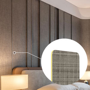 لوحة جدارية من القماش الصناعي سهلة التركيب 1220*2440 مم، لوحة جدارية ثلاثية الأبعاد من البولي فينيل كلوريد مقاومة للماء ومتينة للفنادق والمستشفيات، لوحة جدارية من خشب البامبو المعالج بالفحم - Product Image 1