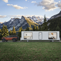 Maison de conteneur mobile pliante portable de luxe Volferda Petite maison préfabriquée 8m Space Capsule House pour 5 personnes en acier