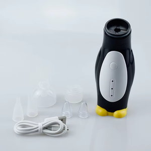Limpiador de nariz con diseño de pingüino recargable PP y aspirador nasal eléctrico con punta de silicona suave para bebés - Product Image 4