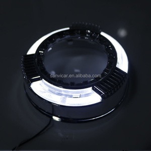 3 Inch Shrouds Mask with LED Angel Eye for 3 Inch Q5 Lens Hella5 Bi Xenon Projector Lens Xenon Lens Shrouds with Led Angel Eyes - Product Image 2