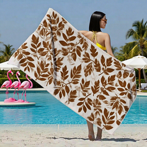 منشفة شاطئ مطبوعة رائجة من غاهومي مع حقيبة، منشفة شاطئ من الألياف الدقيقة بالجملة من الصين مع طباعة مخصصة - Product Image 2