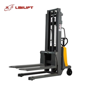 Apilador de Palés Semi-Eléctrico Más Vendido, Capacidad 1000kg 2000kg, Altura de Elevación 3.5m 2m, Montacargas para Manejo de Almacén - Product Image 4