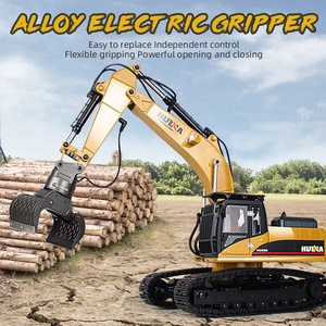 <span class=keywords><strong>HUINA</strong></span> 580 1580 1/14 Excavatrice RC Métallique Améliorée, Véhicule d'Ingénierie Électrique avec Grappin à Boules et Pince Rotative à 360°, Modèle <span class=keywords><strong>V4</strong></span> 2025 - Product Image 3