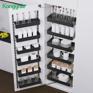 Kangyale-Organisateur de garde-manger en aluminium, multi-usages, coulissant, unité haute, extractible, panier pivotant - Product Image 2