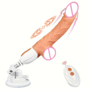 Consolador de máquina sexual de empuje realista, producto sexual para adultos de silicona suave y ABS - Product Image 1