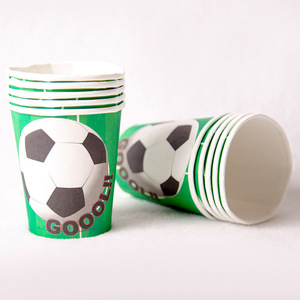 Fußball Geburtstag Themenparty Pappteller Servietten Becher Set Deko Dekorationen für Geburtstagsfeier - Product Image 5