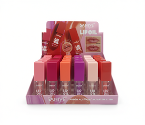 Saniye Lip Oil Jumbo Pack Idratante per labbra al carbone attivo per tutti i tipi di pelle Formula a base di erbe - Product Image 1
