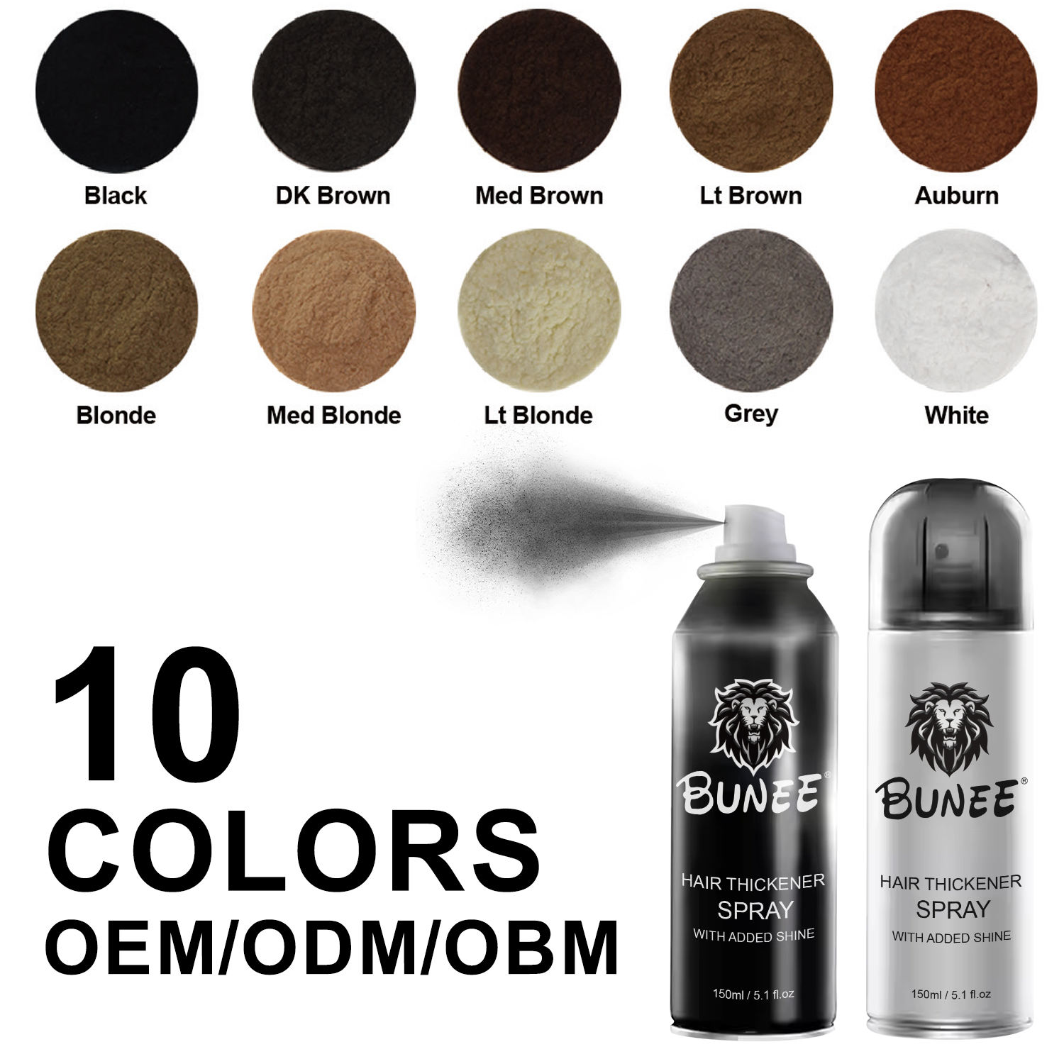 10 COLORS OEM/ODM/OBM