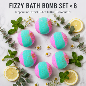 Bombe de bain artisanale à la menthe poivrée et au beurre de karité, boule effervescente hydratante et rafraîchissante pour bain relaxant, convient à tous les types de peau, OEM ODM 120g - Product Image 2