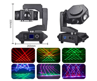 UNOXINE 6*40W Lumière de tête mobile LED RGBW |   Effet de faisceau DMX512 avec corps en aluminium pour club, KTV et parcs à thème