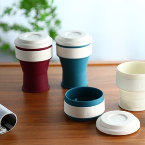 Vaso de Viaje de Silicona Ecológico de 350 ml, Diseño Plegable con Tapa Segura, Libre de BPA y Apto para Microondas, para Bebidas Frías/Calientes, OEM - Product Image 5