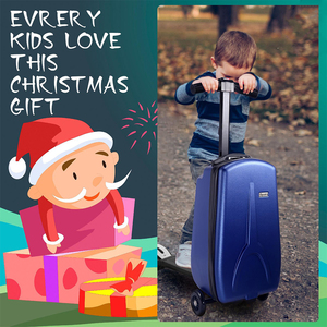 Top Sales 3.5" Ride-on <strong>Suitcase</strong> Kids <strong>Scooter</strong> <strong>with</strong> Luggage PU Wheels Detachable Foldable Travel Airplane for Boys Girls Ages 4-15 - Product Image 4