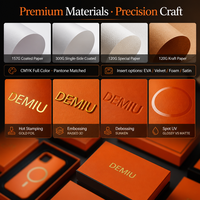 Boîte d'accessoires électriques de luxe avec logo personnalisé OEM, boîte cadeau pour smartphone orange, boîte de rangement en carton avec insert en EVA