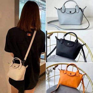 <b>Mini</b> Dumpling Crossbody <b>Bag</b> <b>Black</b> Leather Style Women Shoulder Handbag - Product Image 2