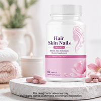 Comprimés pour cheveux, peau et ongles, biotine, zinc, sélénium, complément beauté, marque privée OEM