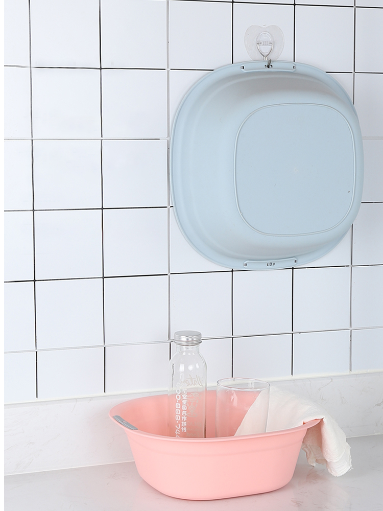 Plastic Wash Basin Kitchen Bathroom Square Multi Color Basin