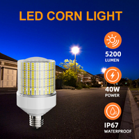 Ampoule de maïs Led 40W étanche IP65 SMD2835 E27/e28 utilisation intérieure et extérieure dans la construction de garage lampe de maïs Led