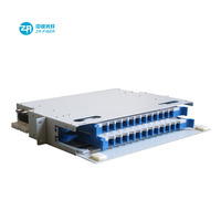 Distribusi serat optik bingkai ODF rak terpasang 12 24 48 96 144 inti port ODF kotak terminal