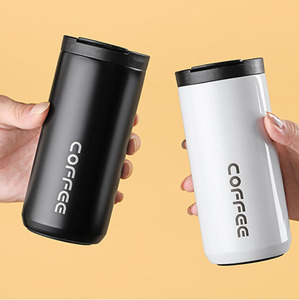 Taza <span class=keywords><strong>Termo</strong></span> para Café de Acero Inoxidable de Doble Pared, 400 ml y 500 ml, al Mejor Precio, Vasos de Viaje Aislados a Prueba de Fugas para Agua y Café - Product Image 2