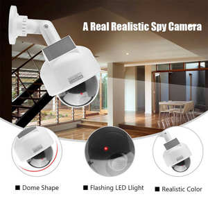 06CCTV SMARSECUR Solar Outdoor Simulation Dummy Speed Dome Fa-ke <b>Camera</b> Accessories Waterproof <b>Security</b> <b>CCTV</b> - Product Image 5