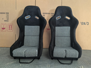 Siège de style OEM, alternative au siège <span class=keywords><strong>Recaro</strong></span>, siège Pepita en Kevlar carbone pour Nissan Skyline GT-<span class=keywords><strong>R</strong></span> (R32/R33/R34), 350Z/370Z - Product Image 1