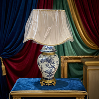 Lampe de table rétro MKMJ pour salon, bureau de villa de style américain, lampe de chevet haut de gamme pour chambre à coucher, lampe de table d'angle