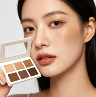 Palette de Contouring Minérale – Poudre Compacte Mate Portable pour Maquillage Quotidien – Multi-Teintes Mélangeables Longue Durée – Kit de Modelage Facial
