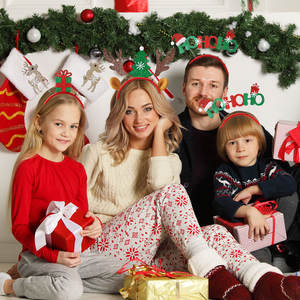 Kerst Cartoon Rendier Hoofdband 3d Kerst Hoed Hoofdband Nieuwjaar Kinderen Cadeau Hoofdband Feest Decoraties - Product Image 3