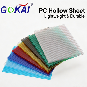 Plaque de <span class=keywords><strong>polycarbonate</strong></span> <span class=keywords><strong>alvéolaire</strong></span> transparente anti-UV 6mm 8mm 10mm 12mm pour toiture, serre et panneaux solaires, découpe sur mesure - Product Image 6