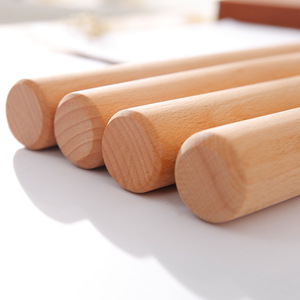 Wooden <b>Rolling</b> Pin For Dough Noodles Dumpling Wrappers 30cm Natural Wood Kitchen <b>Tool</b> Pastry Board Set - Product Image 4