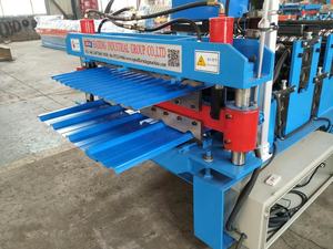 지붕 사용 골판지 프로파일 스틸 루핑 시트 지붕 타일 가격 스틸 더블 레이어 롤 성형 기계 - Product Image 2